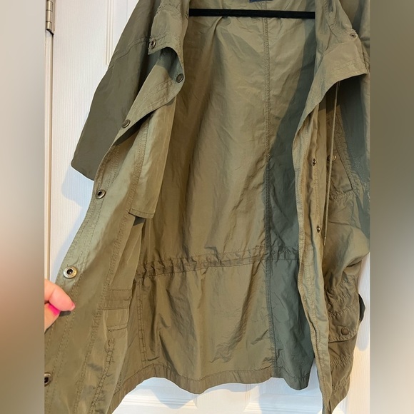American‎ Eagle Outfitters Drawstring Hooded Utility Jacket Green Size Small - Picture 5 of 13
